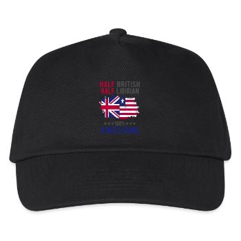 Moitié britannique moitié libyen - Casquette de baseball Enfant - noir - Devant