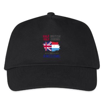 Half British Half Luxembourger - Kids’ Baseball Cap - black - Front