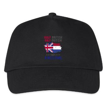 Half British Half Dutch - Kids’ Baseball Cap - black - Front