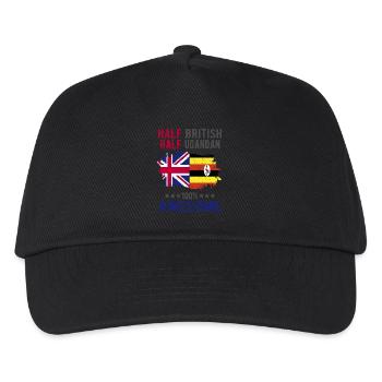 Half British Half Ugandan - Kids’ Baseball Cap - black - Front