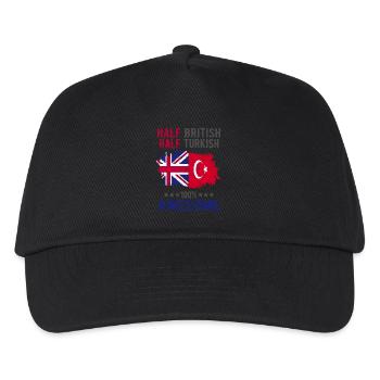 Half British Half Turk - Kids’ Baseball Cap - black - Front