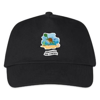Dinosaurs are Friends - Kinder Basecap - Schwarz - Vorne