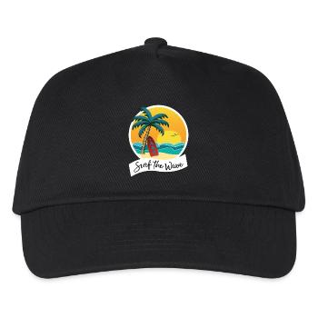 Surf the Wave - Kids’ Baseball Cap - black - Front