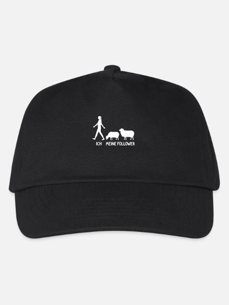 Ich Meine Follower Schaf Hirte Landwirt Bauer - Kinder Basecap - Schwarz