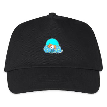 Hamster Schlafen Decke - Kinder Basecap - Schwarz - Vorne