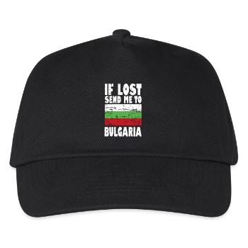 Bulgaria Flag Saying - Kids’ Baseball Cap - black - Front