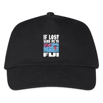 Fiji Flag Saying - Kids’ Baseball Cap - black - Front
