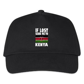 Kenya Flag Saying - Kids’ Baseball Cap - black - Front