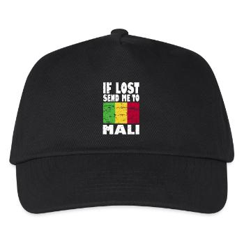 Slogan du drapeau du Mali - Casquette de baseball Enfant - noir - Devant
