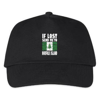 Norfolk Island Flag Saying - Kids’ Baseball Cap - black - Front