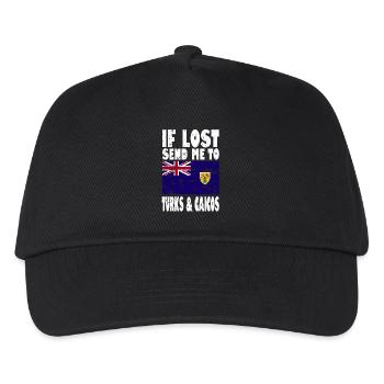 Turks and Caicos Islands Flag Saying - Kids’ Baseball Cap - black - Front
