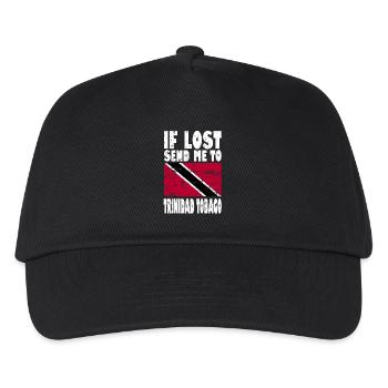 Drapeau de Trinité-et-Tobago - Casquette de baseball Enfant - noir - Devant
