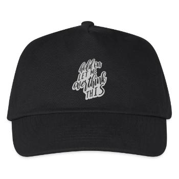 Let me overthink this - Kinder Basecap - Schwarz - Vorne