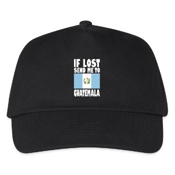 Guatemala Flag Saying - Kids’ Baseball Cap - black - Front