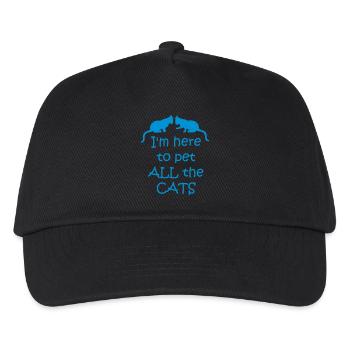 Pet All The Cats - Kinder Basecap - Schwarz - Vorne