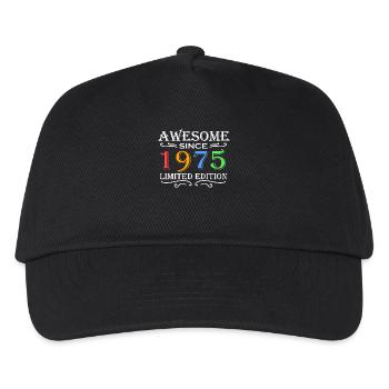 1975 - Jahrgang 1975 - Fantastisch seit 1975 - Kinder Basecap - Schwarz - Vorne