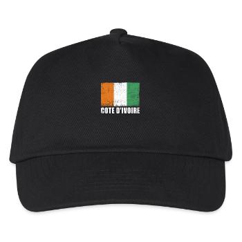 Ivory Coast Flag - Kids’ Baseball Cap - black - Front