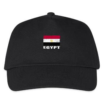 Egypt Flag Grunge Egypt Flag - Kids’ Baseball Cap - black - Front