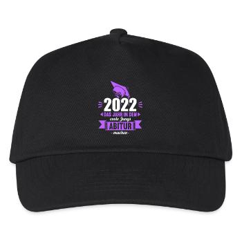 Abitur Gymnasium Damen und Herren Abi 2022 - Kinder Basecap - Schwarz - Vorne