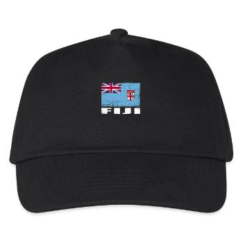 Fiji Flag Grunge Fiji Flag - Kids’ Baseball Cap - black - Front