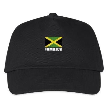 Jamaica Flag Grunge Jamaica Flag - Kids’ Baseball Cap - black - Front