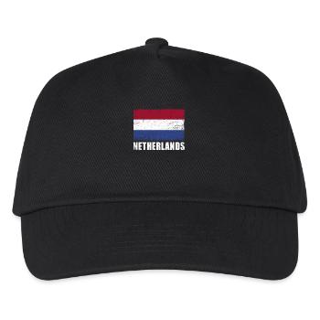 Pays-Bas Drapeau Grunge Pays-Bas Drapeau - Casquette de baseball Enfant - noir - Devant
