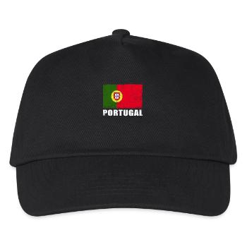 Portugal Flag Grunge Portugal Flag - Kids’ Baseball Cap - black - Front