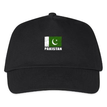 Pakistan Flag Grunge Pakistan Flag - Kids’ Baseball Cap - black - Front