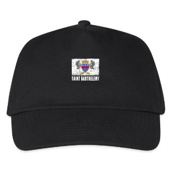 Saint Barthélemy Flag - Kids’ Baseball Cap - black - Front