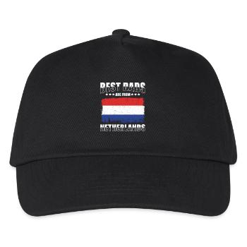Best fathers come from the Netherlands - Kids’ Baseball Cap - black - Front