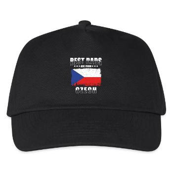 Czech Republic Father - Kids’ Baseball Cap - black - Front