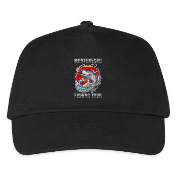 Fishing tour Montenegro - Kids’ Baseball Cap - black - Front