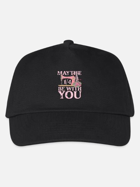 May the 1 4 be with you sewing - Kinder Basecap - Schwarz