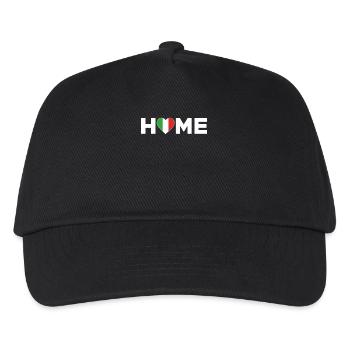 Italien Heimat Italien Flagge Italien Liebe - Kinder Basecap - Schwarz - Vorne