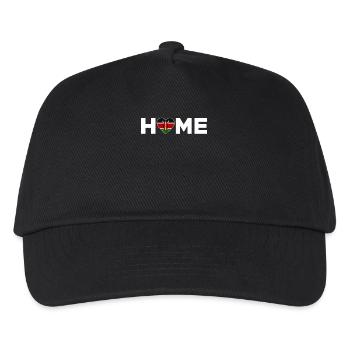Kenia Heimat Kenia Flagge Kenia Liebe - Kinder Basecap - Schwarz - Vorne