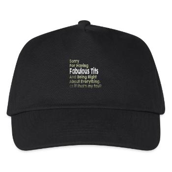 Désolé je suis fabuleux - Casquette de baseball Enfant - noir - Devant