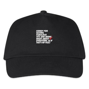 Désolé je suis fabuleux - Casquette de baseball Enfant - noir - Devant