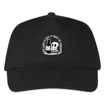 The liver is evil and is punished - Kids’ Baseball Cap - black - Front