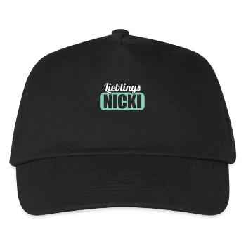 DDR Ostdeutschland Osten Ossi Lieblings Nicki - Kinder Basecap - Schwarz - Vorne