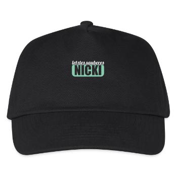 DDR Osten Ossi Letztes sauberes Nicki - Kinder Basecap - Schwarz - Vorne