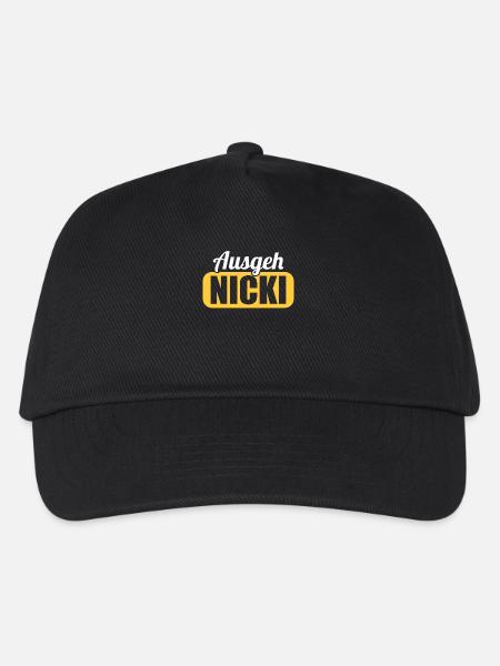 DDR Ostdeutschland Osten Ossi Ausgeh Nicki - Kinder Basecap - Schwarz