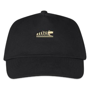 Evolution of factory workers - Kids’ Baseball Cap - black - Front