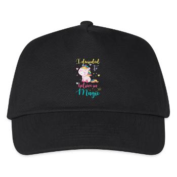 Unicorn Belief in Magic Spell Unicorn - Kids’ Baseball Cap - black - Front