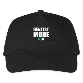 Zahnarzt Modus An Lustig Zahnarzt Geschenk - Kinder Basecap - Schwarz - Vorne