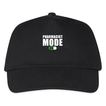 Apotheker Modus An Lustig Apotheker Geschenk - Kinder Basecap - Schwarz - Vorne