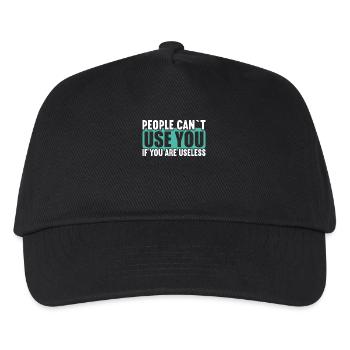 Les gens ne peuvent pas utiliser s’ils sont inutiles. - Casquette de baseball Enfant - noir - Devant