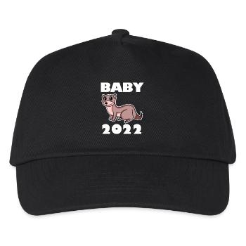 Baby Body 2022 - Geburt Schwanger 2022 - Kinder Basecap - Schwarz - Vorne