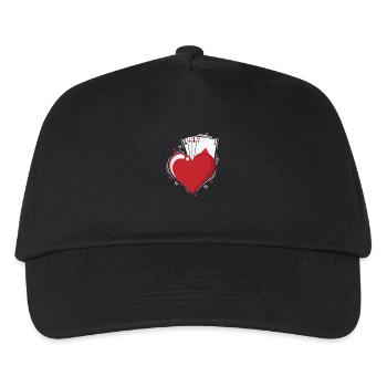 Cards Skat Heart Ace Poker Game Cards - Kids’ Baseball Cap - black - Front