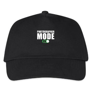 Photographer Modus An Lustig Photographer Gift - Kinder Basecap - Schwarz - Vorne
