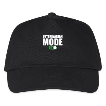 Tierarzt Modus An Lustig Tierarzt Geschenk - Kinder Basecap - Schwarz - Vorne